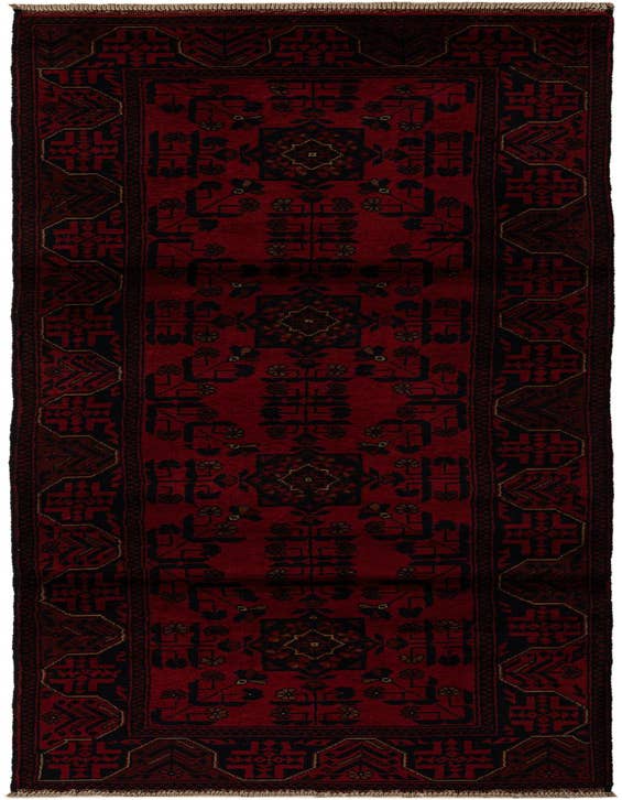 Detail image of 2' 8 x 9' 10 Hand Knotted Khal Mohammadi Wool Runner Rug