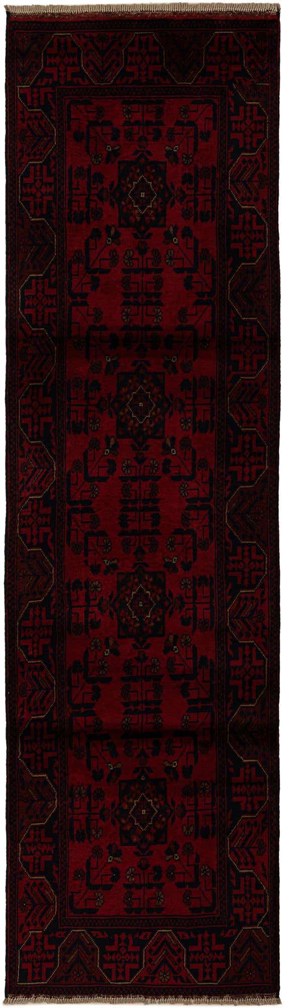 2' 8 x 9' 10 Hand Knotted Khal Mohammadi Wool Runner Rug