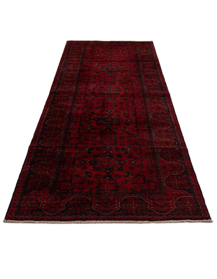 2' 9 x 9' 9 Hand Knotted Khal Mohammadi Wool Runner Rug