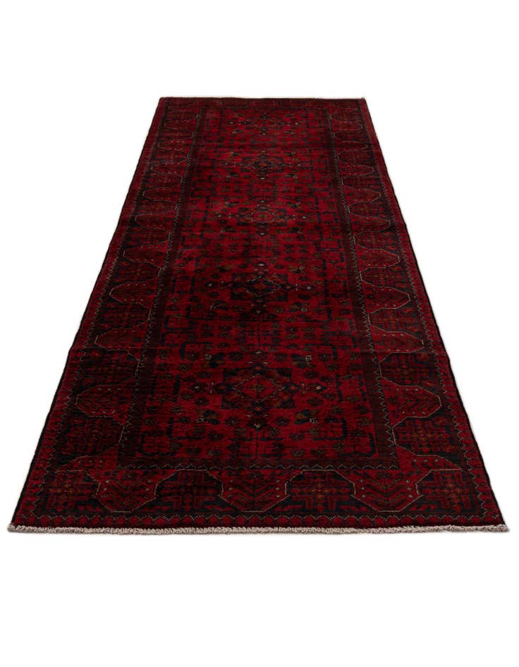 Detail image of 2' 9 x 9' 9 Hand Knotted Khal Mohammadi Wool Runner Rug