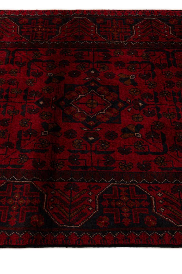 Detail image of 2' 9 x 9' 9 Hand Knotted Khal Mohammadi Wool Runner Rug
