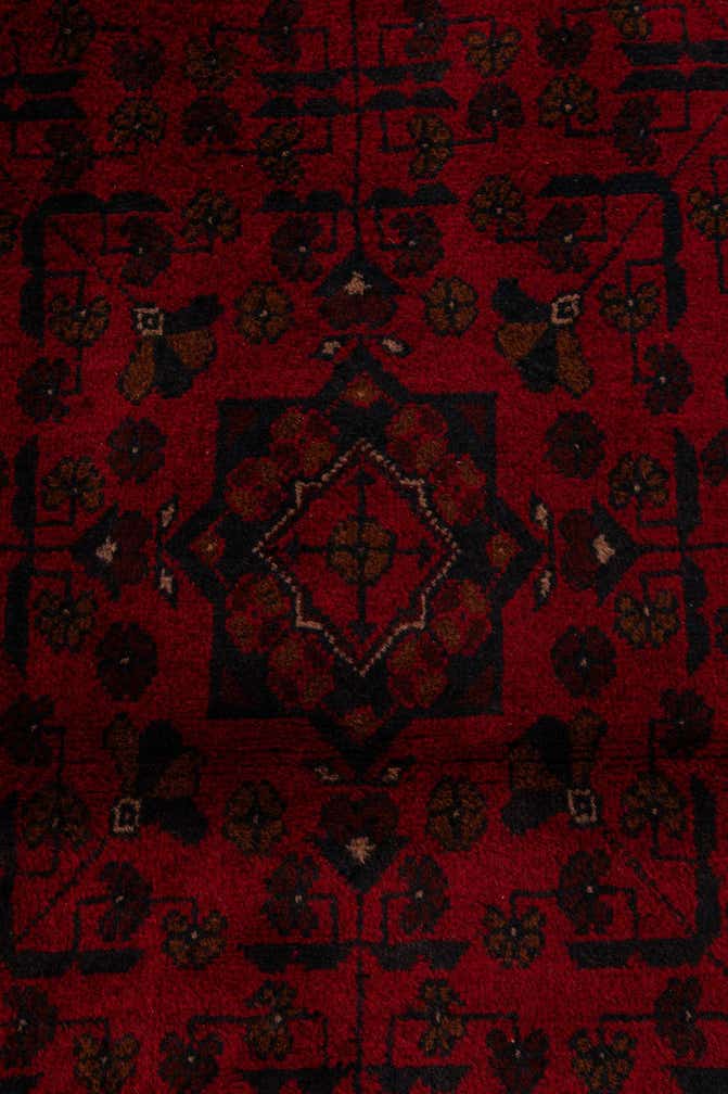2' 9 x 9' 9 Hand Knotted Khal Mohammadi Wool Runner Rug