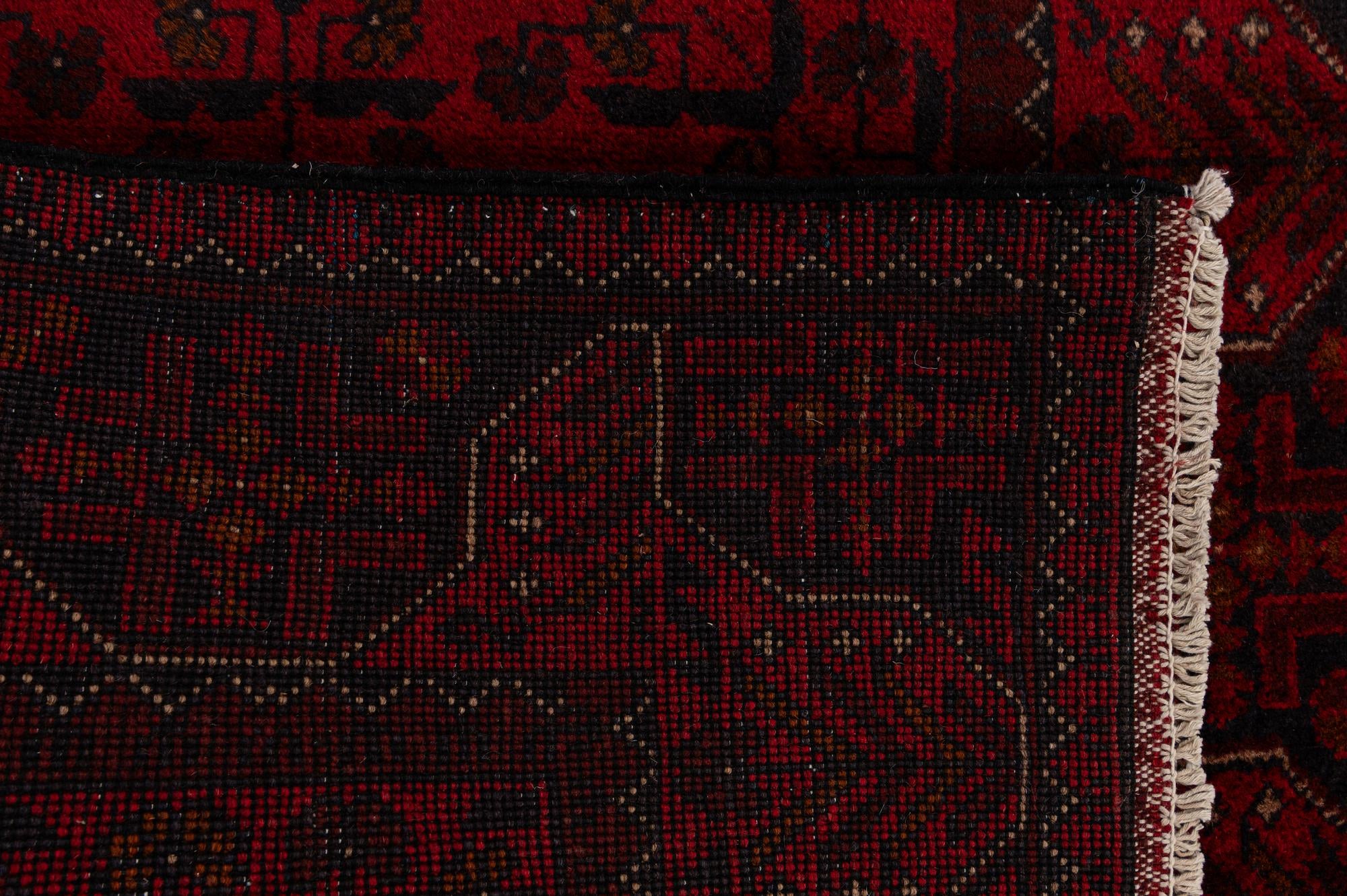 2' 9 x 9' 9 Hand Knotted Khal Mohammadi Wool Runner Rug
