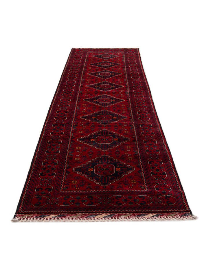 Detail image of 2' 9 x 12' 4 Hand Knotted Khal Mohammadi Wool Runner Rug