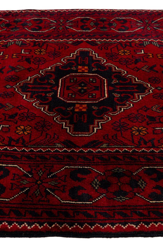 Detail image of 2' 9 x 12' 4 Hand Knotted Khal Mohammadi Wool Runner Rug