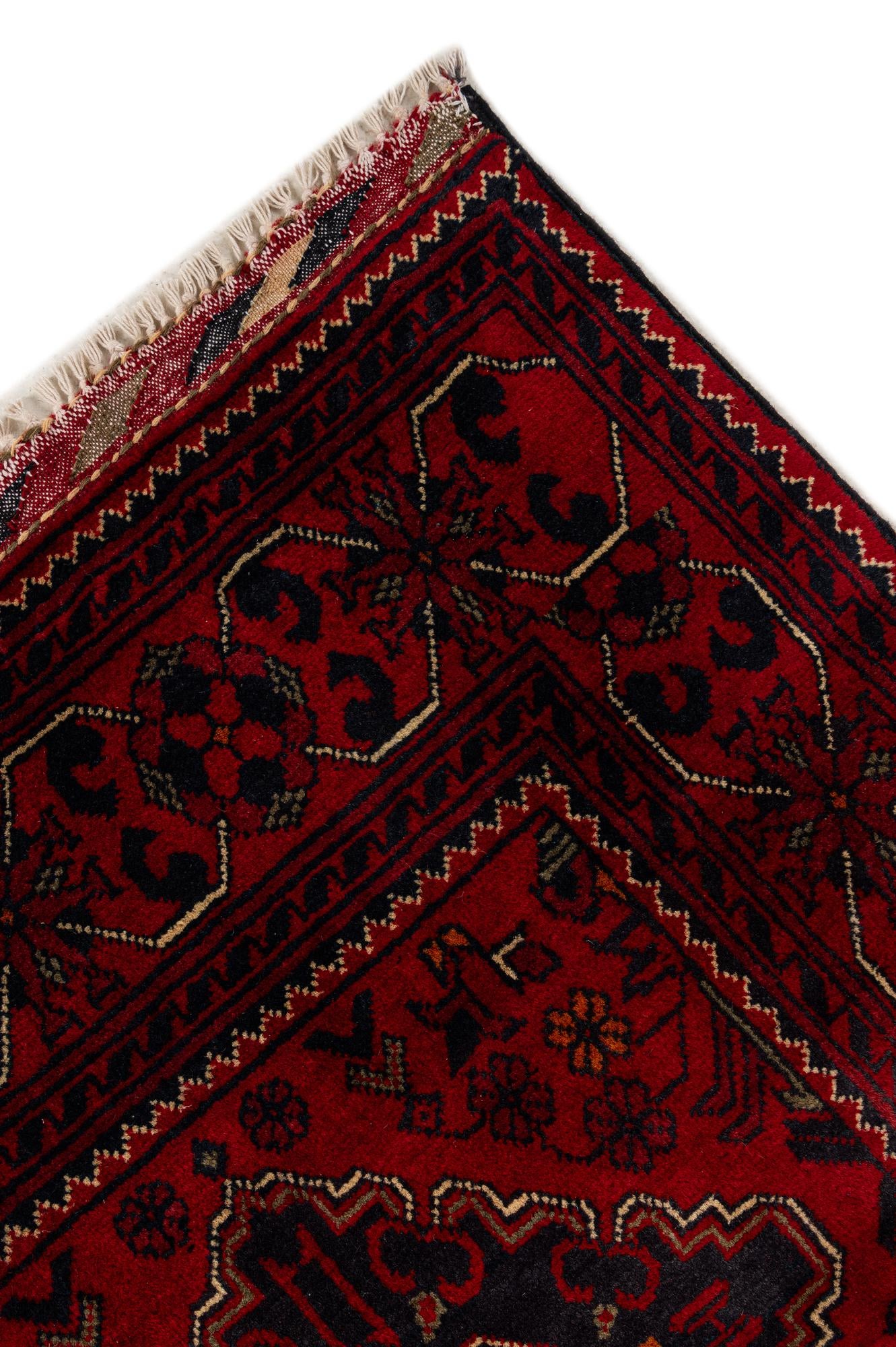 2' 9 x 12' 4 Hand Knotted Khal Mohammadi Wool Runner Rug