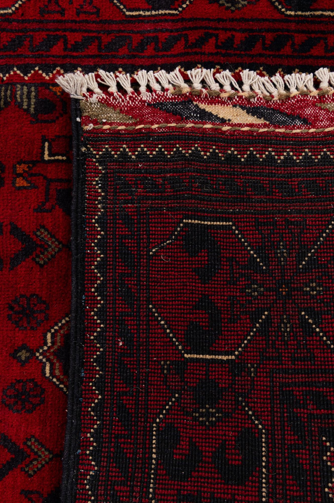 2' 9 x 12' 4 Hand Knotted Khal Mohammadi Wool Runner Rug