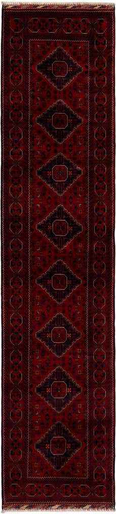 2' 9 x 12' 4 Hand Knotted Khal Mohammadi Wool Runner Rug