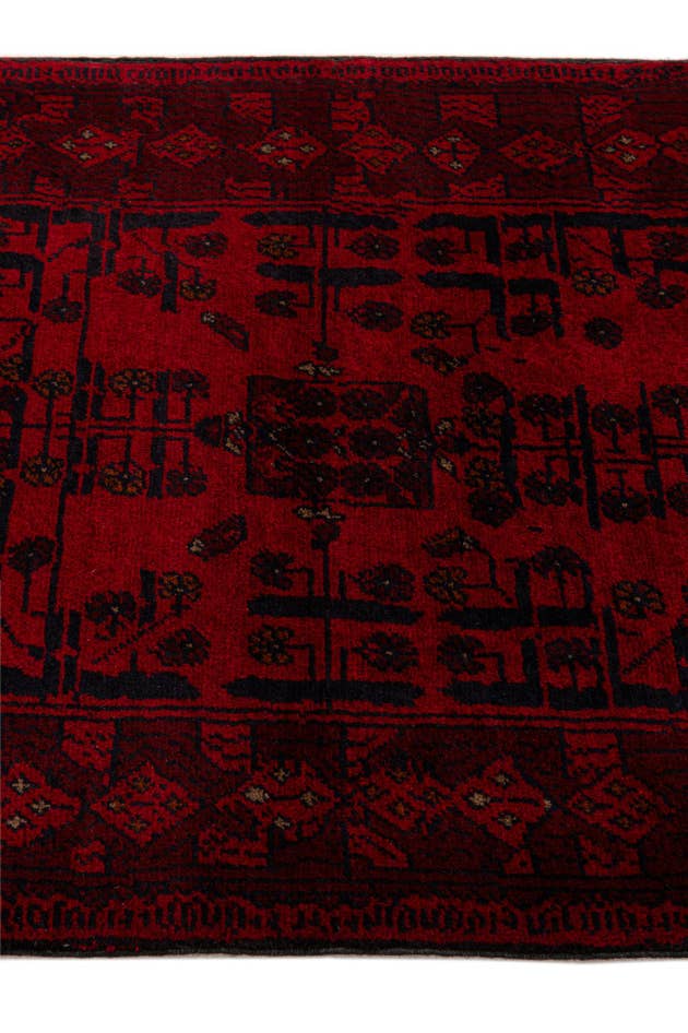 Detail image of 2' 10 x 5' 11 Hand Knotted Khal Mohammadi Wool Runner Rug