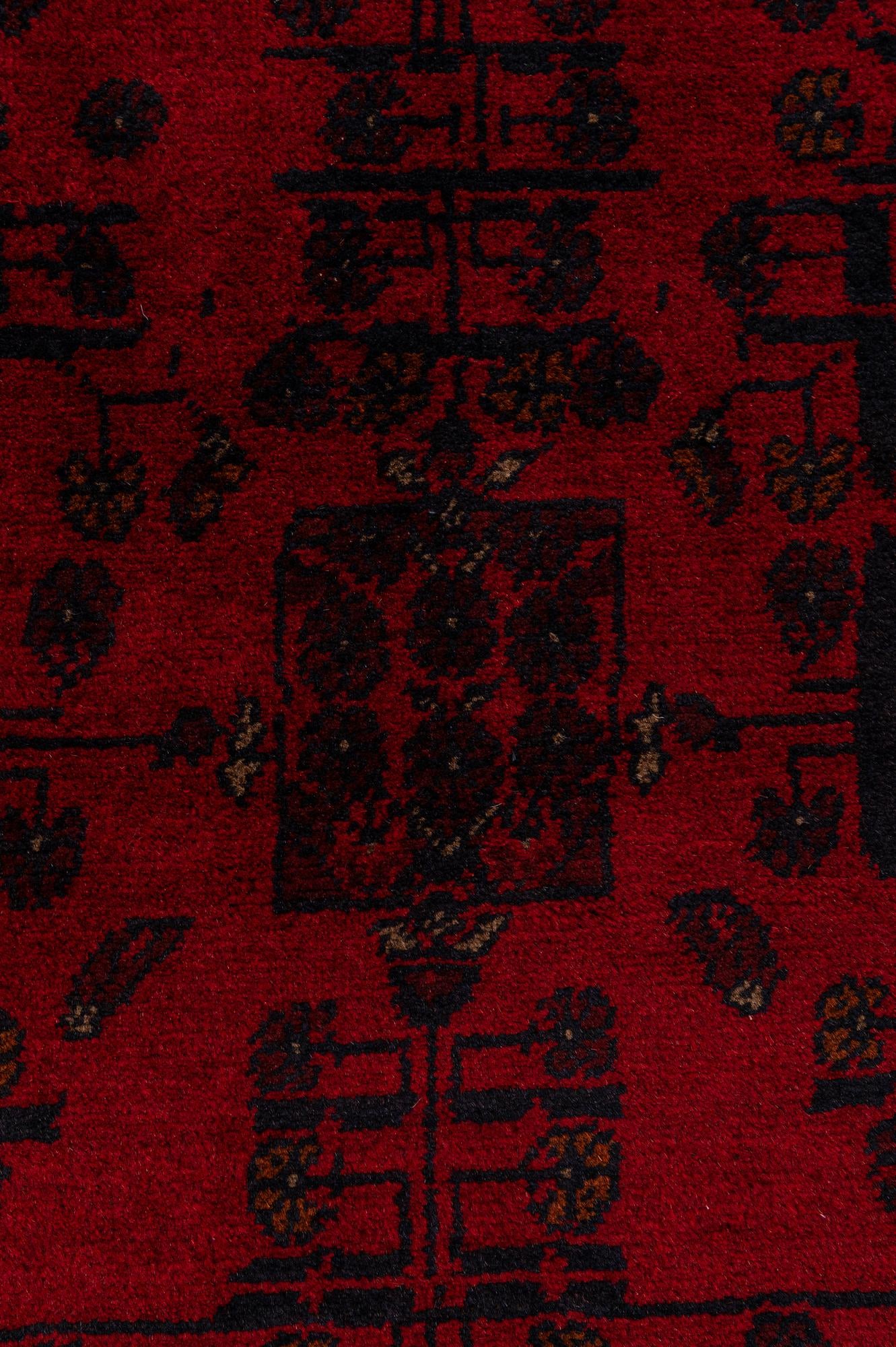 2' 10 x 5' 11 Hand Knotted Khal Mohammadi Wool Runner Rug