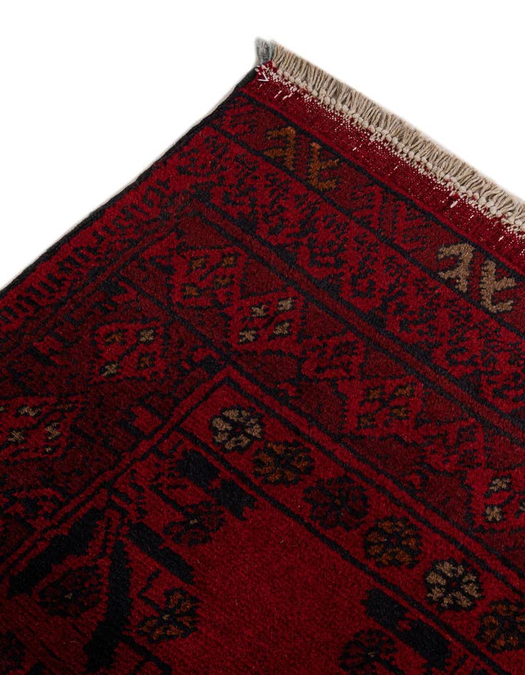 Detail image of 2' 10 x 5' 11  Hand Knotted Khal Mohammadi Wool Runner Rug