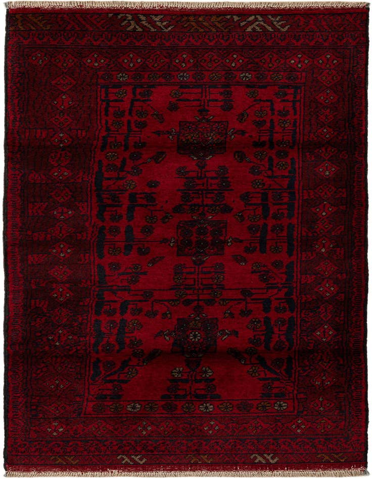 Detail image of 2' 10 x 5' 11 Hand Knotted Khal Mohammadi Wool Runner Rug