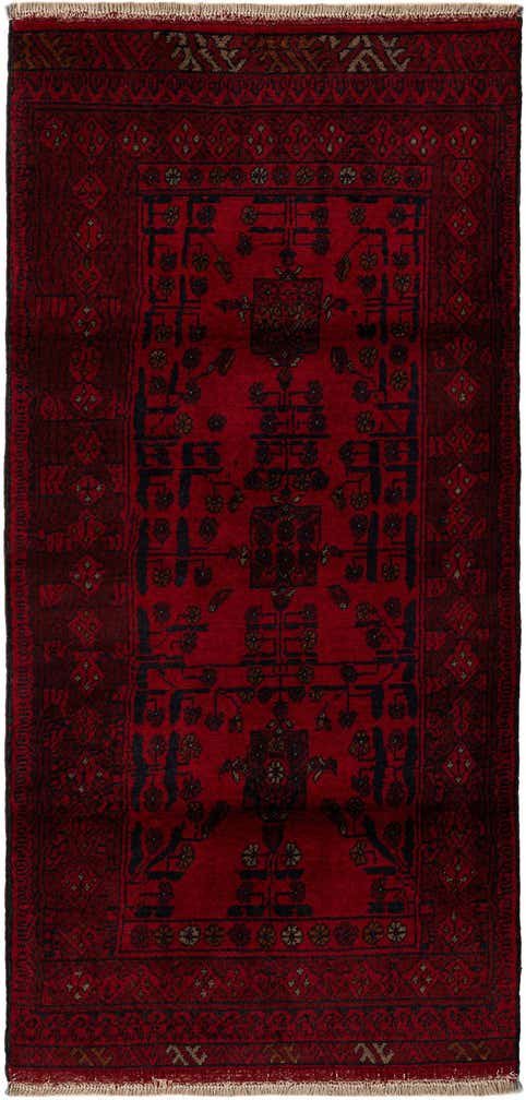 2' 10 x 5' 11 Hand Knotted Khal Mohammadi Wool Runner Rug