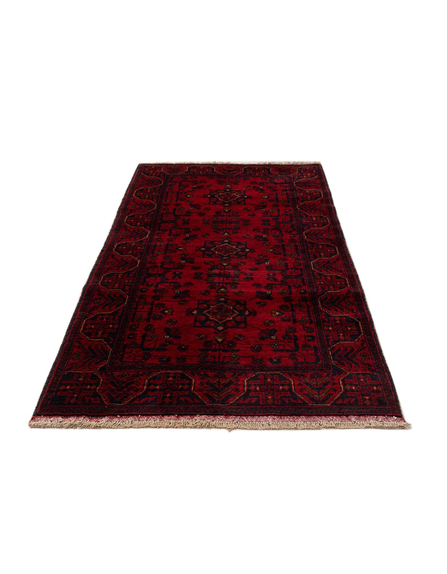 2' 10 x 6' 4 Hand Knotted Khal Mohammadi Wool Runner Rug