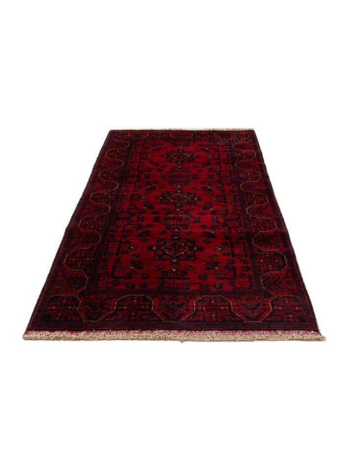 2' 10 x 6' 4 Hand Knotted Khal Mohammadi Wool Runner Rug