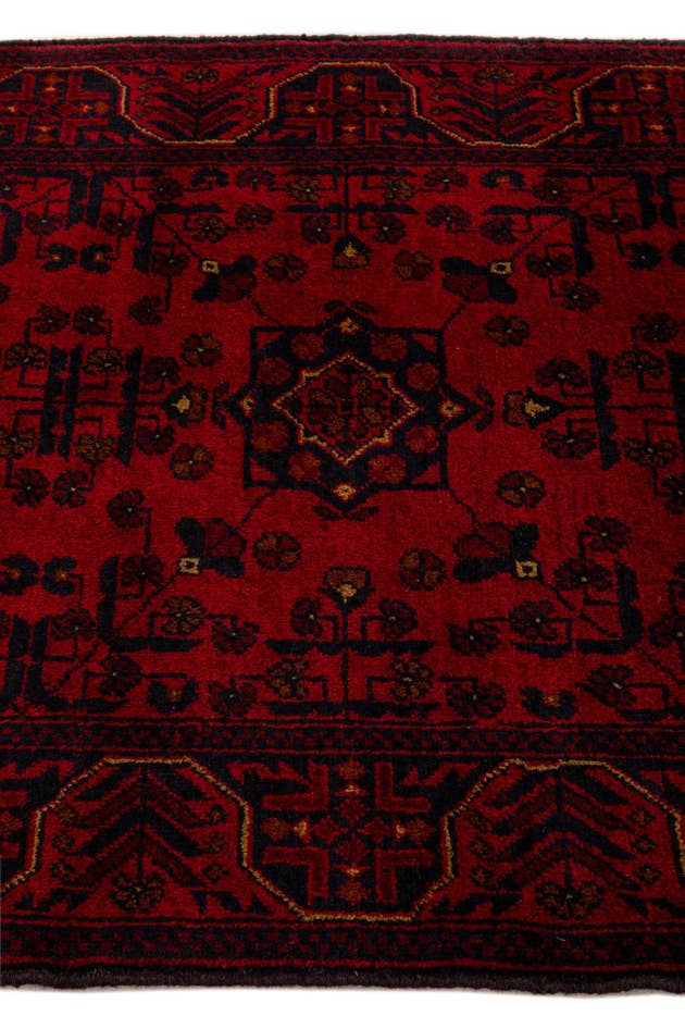 Detail image of 2' 10 x 6' 4 Hand Knotted Khal Mohammadi Wool Runner Rug