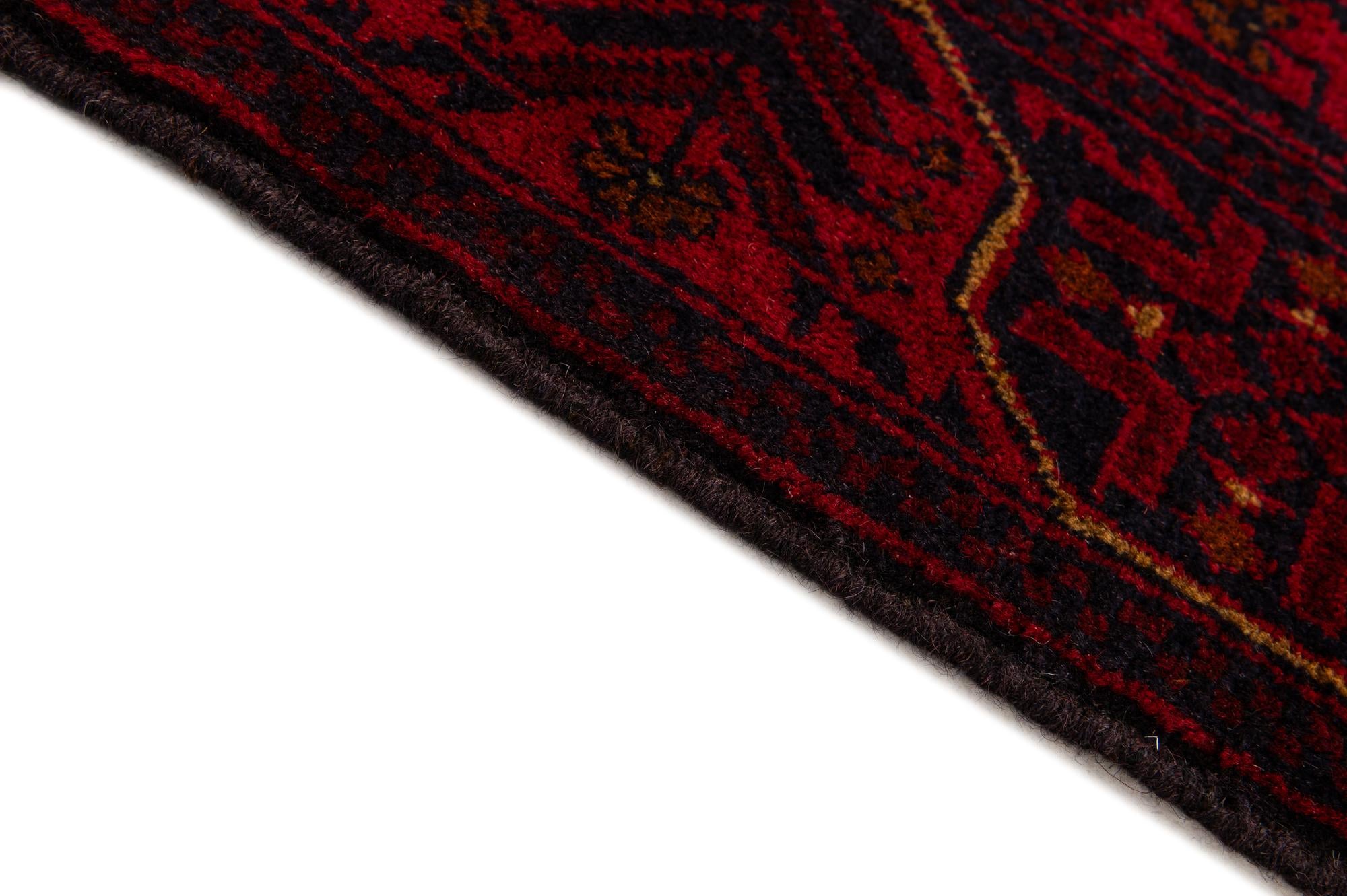 2' 10 x 6' 4 Hand Knotted Khal Mohammadi Wool Runner Rug