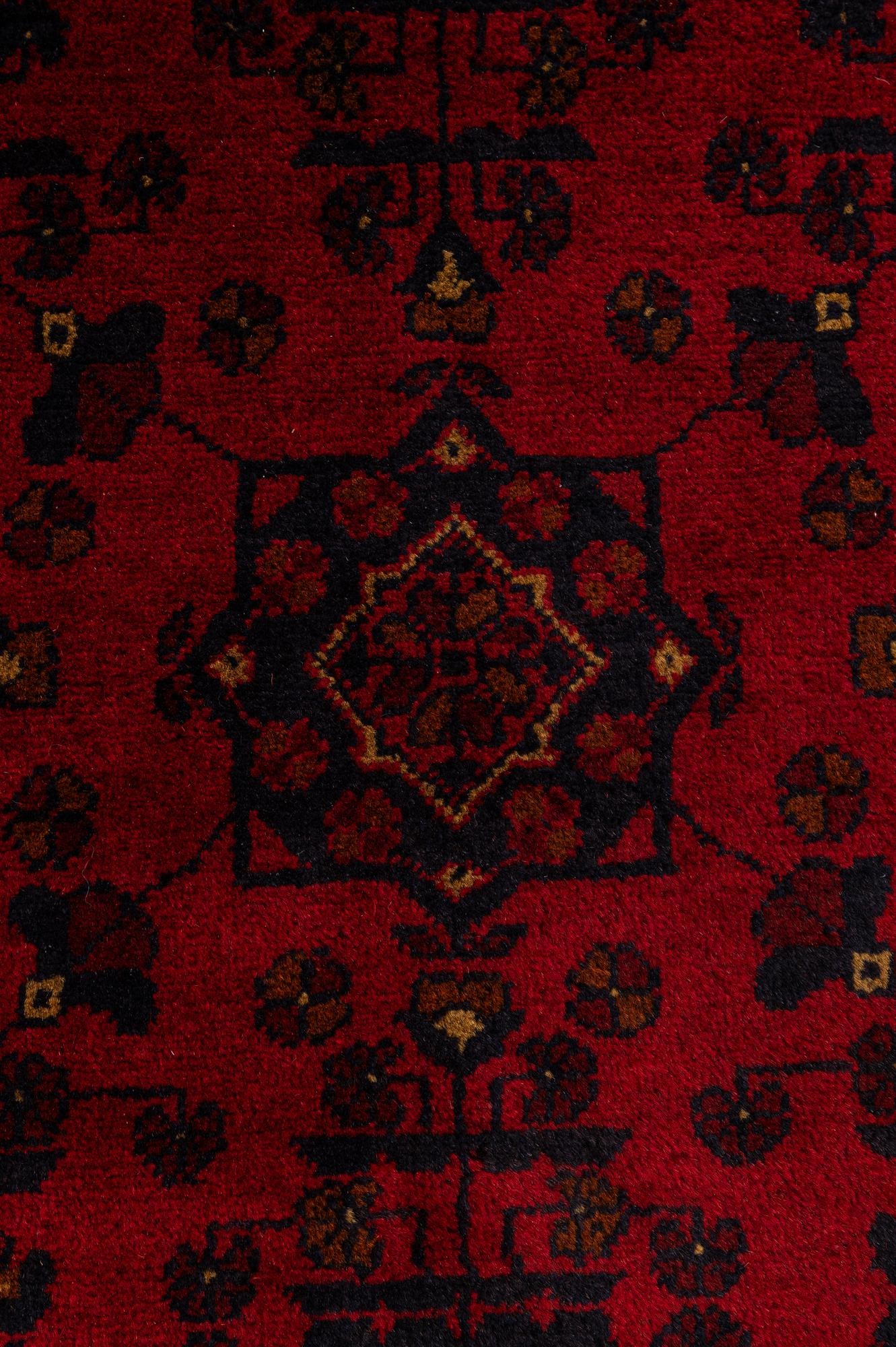 2' 10 x 6' 4 Hand Knotted Khal Mohammadi Wool Runner Rug