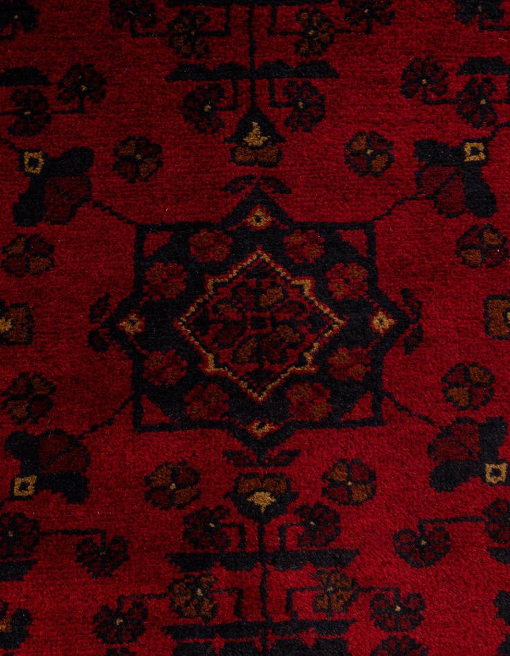 Detail image of 2' 10 x 6' 4  Hand Knotted Khal Mohammadi Wool Runner Rug