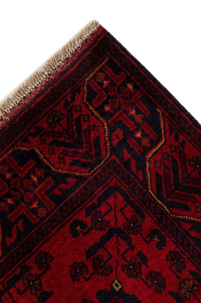 2' 10 x 6' 4 Hand Knotted Khal Mohammadi Wool Runner Rug