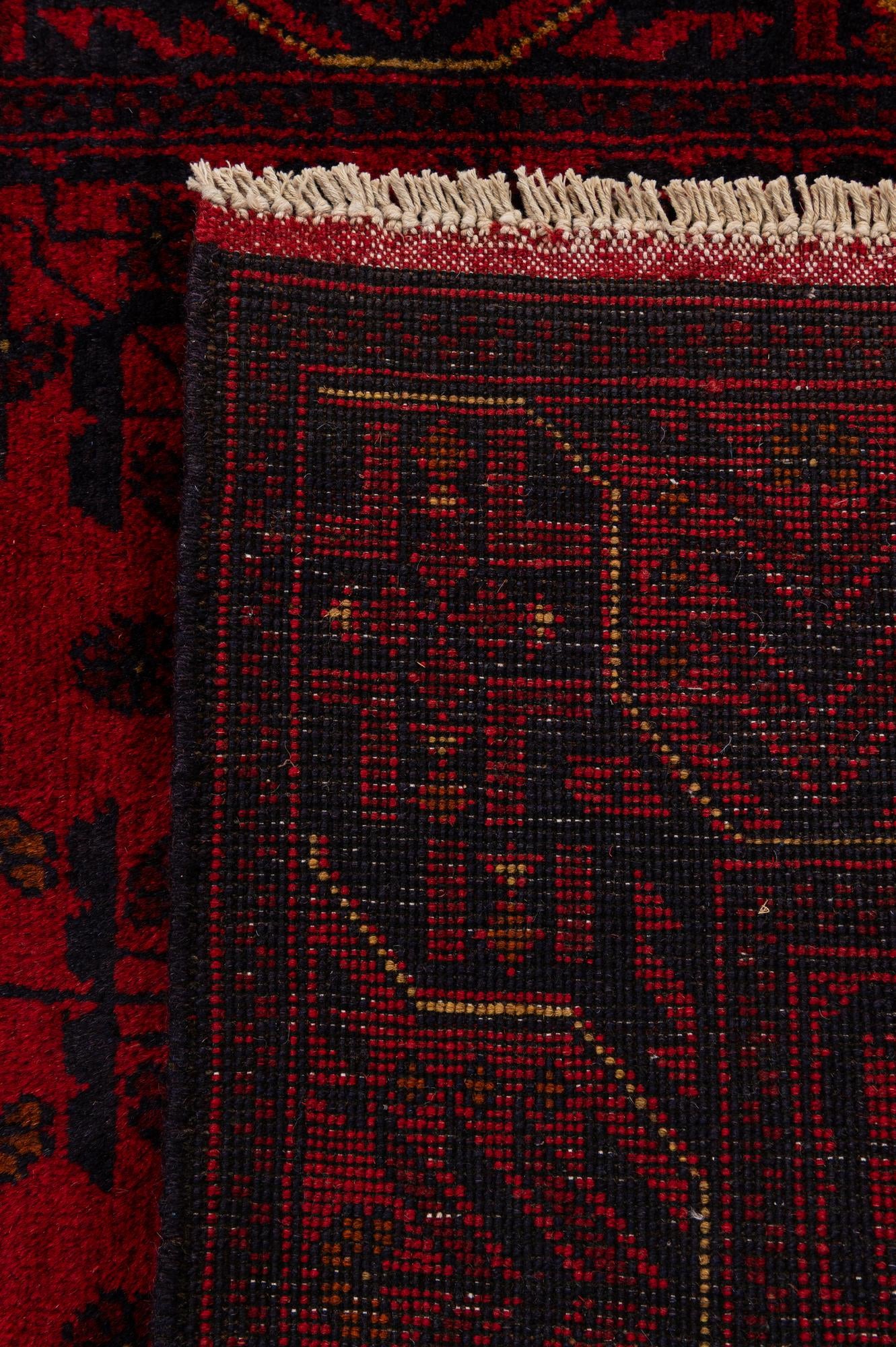 2' 10 x 6' 4 Hand Knotted Khal Mohammadi Wool Runner Rug