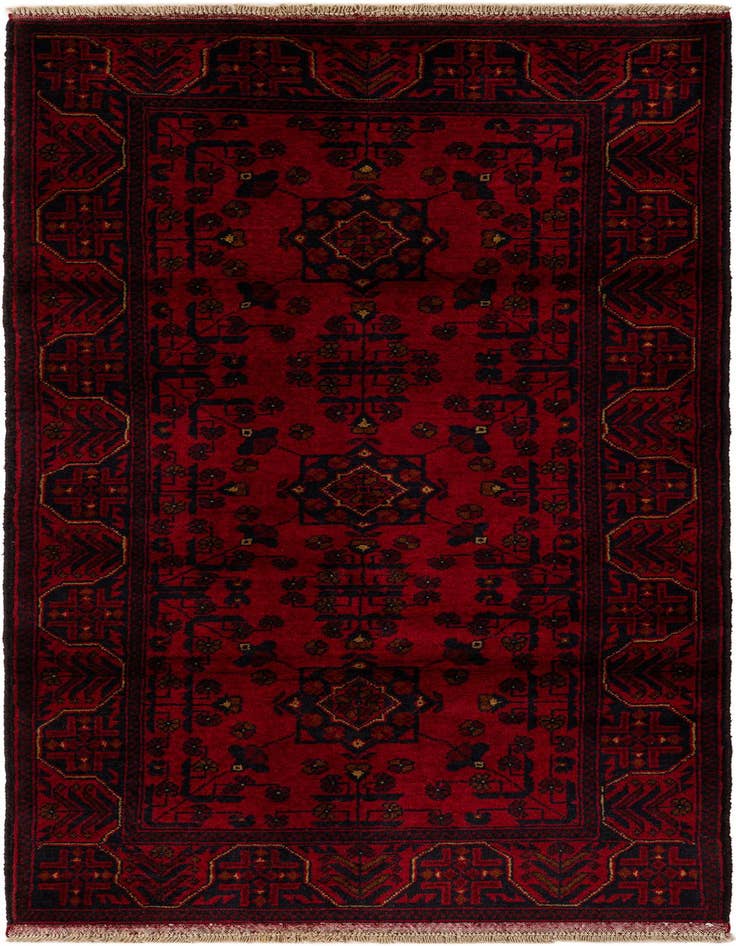 Detail image of 2' 10 x 6' 4 Hand Knotted Khal Mohammadi Wool Runner Rug