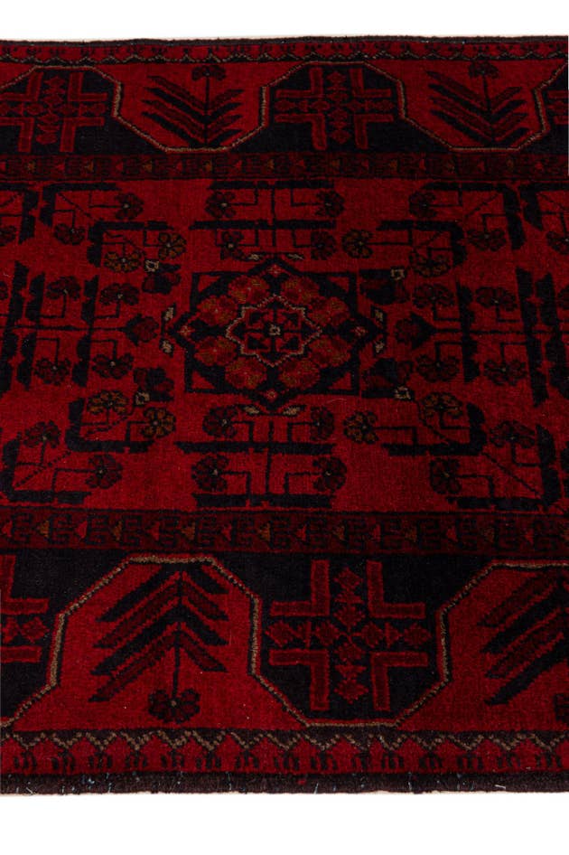 Detail image of 2' 10 x 6' 3 Hand Knotted Khal Mohammadi Wool Runner Rug