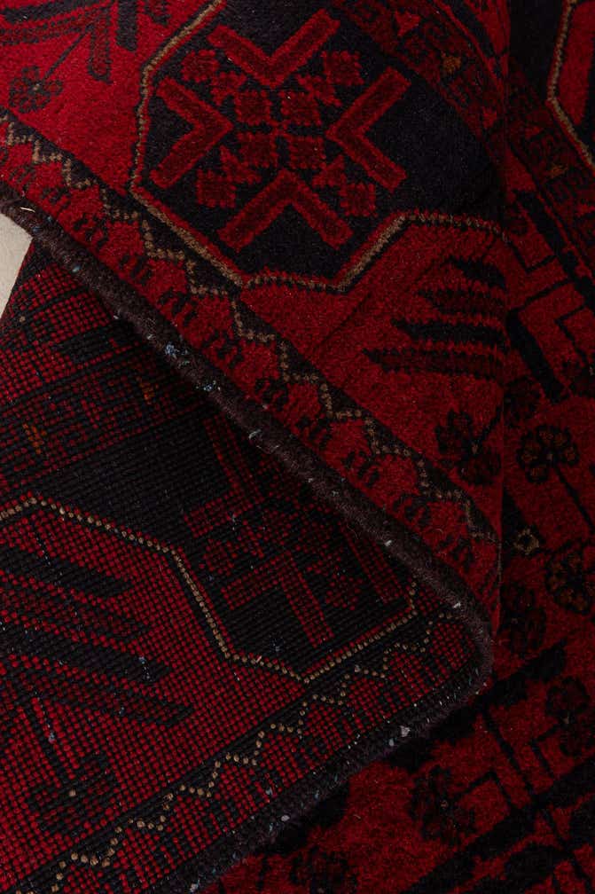 2' 10 x 6' 3 Hand Knotted Khal Mohammadi Wool Runner Rug
