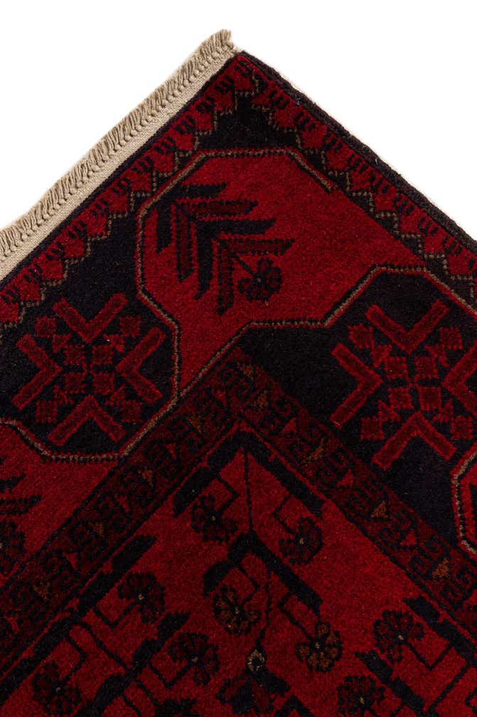 2' 10 x 6' 3 Hand Knotted Khal Mohammadi Wool Runner Rug