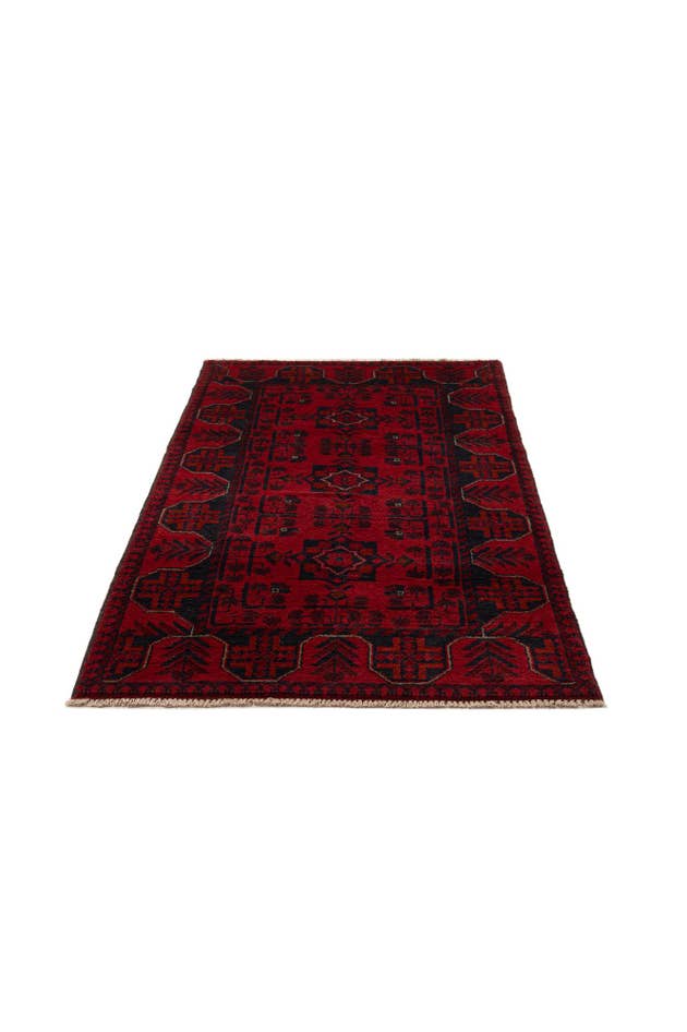 Detail image of 2' 8 x 6' 5 Hand Knotted Khal Mohammadi Wool Runner Rug