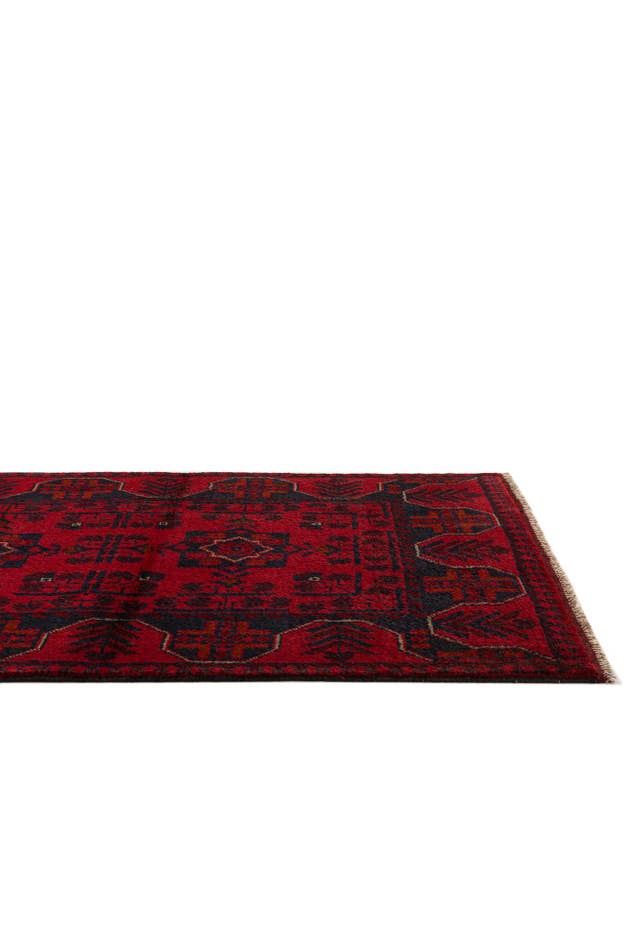 Detail image of 2' 8 x 6' 5 Hand Knotted Khal Mohammadi Wool Runner Rug