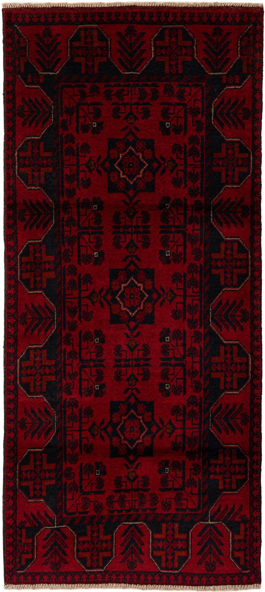2' 8 x 6' 5 Hand Knotted Khal Mohammadi Wool Runner Rug