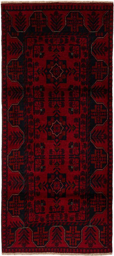 2' 8 x 6' 5 Hand Knotted Khal Mohammadi Wool Runner Rug