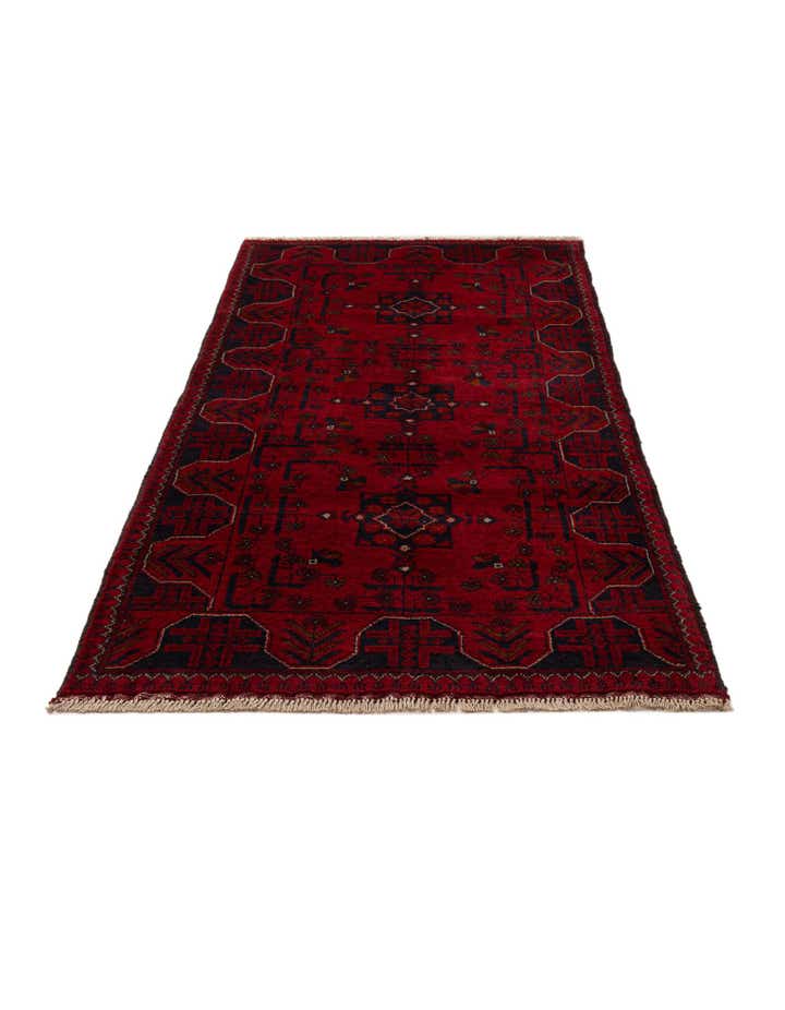 2' 10 x 6' 5 Hand Knotted Khal Mohammadi Wool Runner Rug