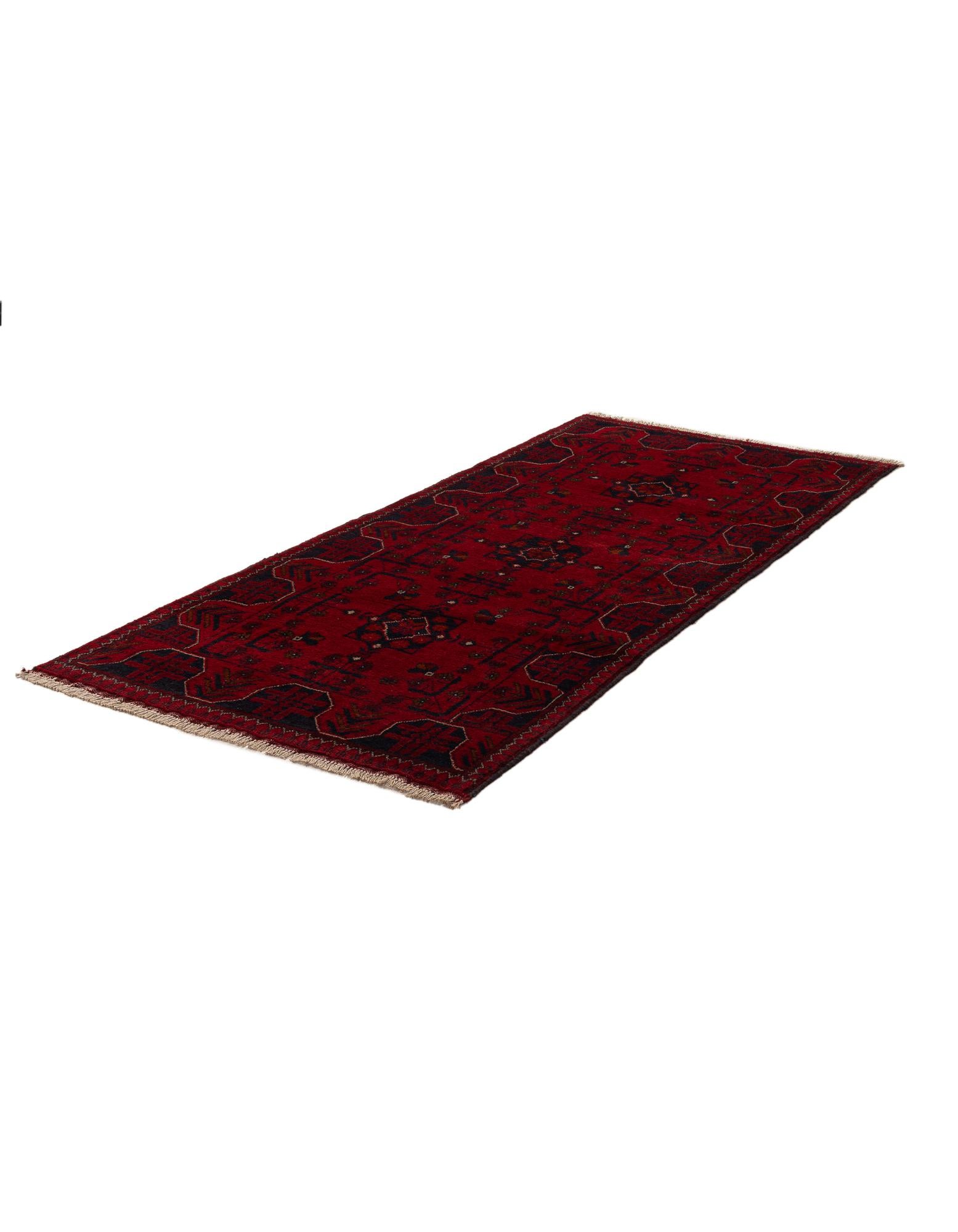 2' 10 x 6' 5 Hand Knotted Khal Mohammadi Wool Runner Rug