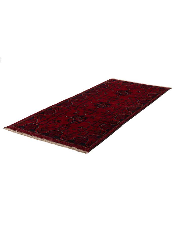 2' 10 x 6' 5 Hand Knotted Khal Mohammadi Wool Runner Rug