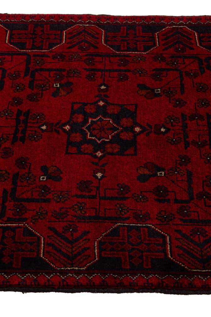 2' 10 x 6' 5 Hand Knotted Khal Mohammadi Wool Runner Rug