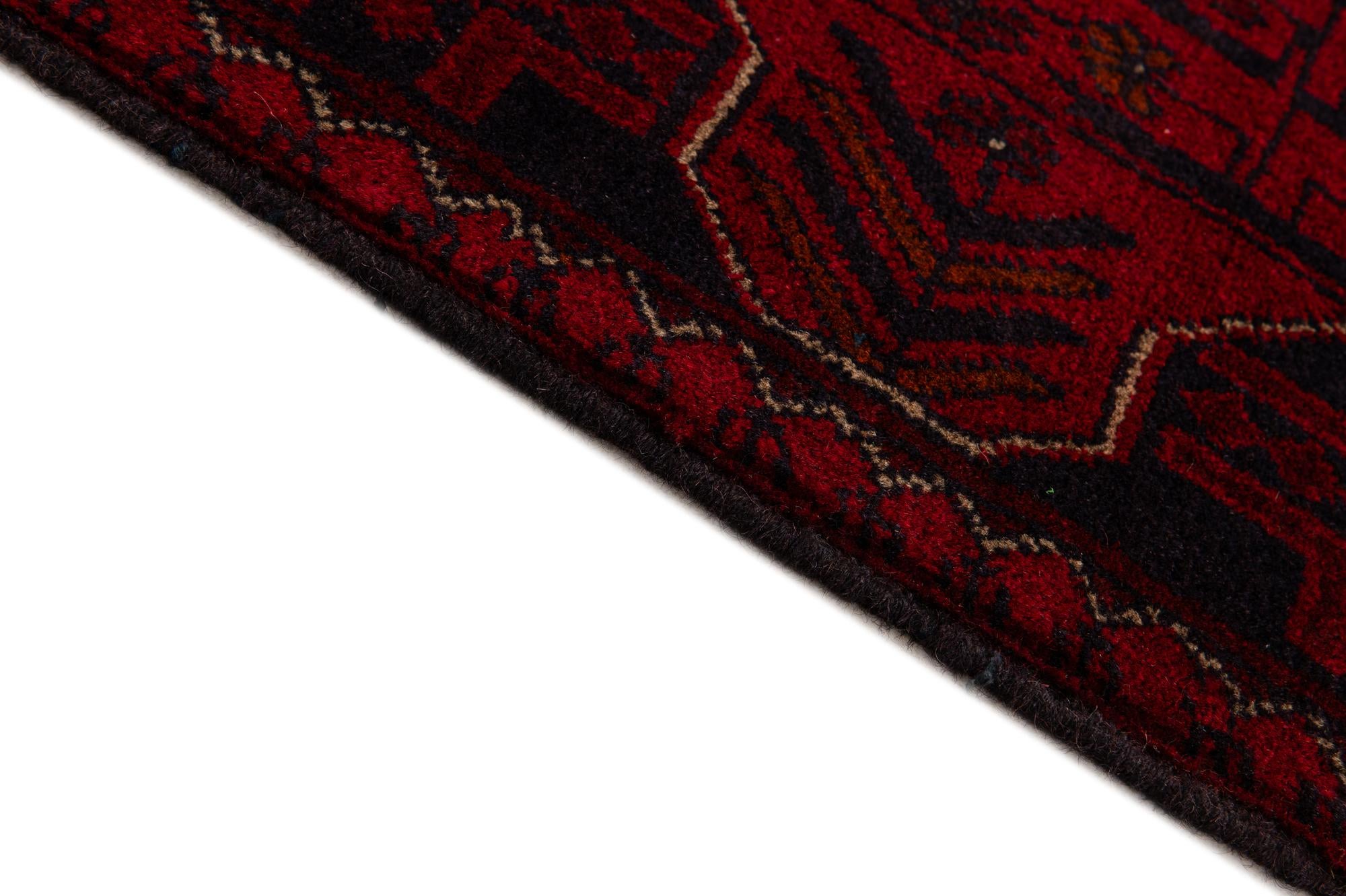 2' 10 x 6' 5 Hand Knotted Khal Mohammadi Wool Runner Rug