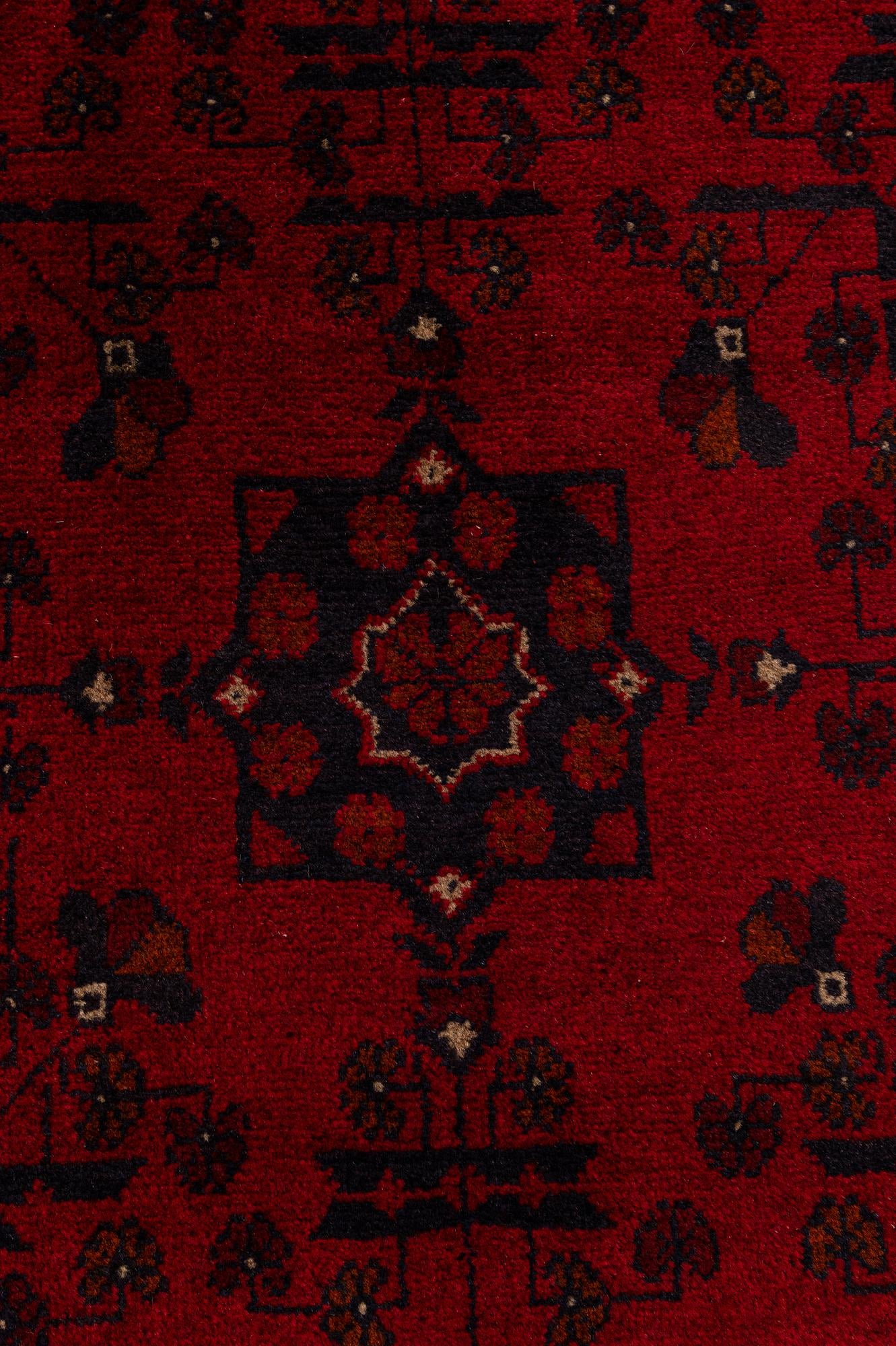 2' 10 x 6' 5 Hand Knotted Khal Mohammadi Wool Runner Rug