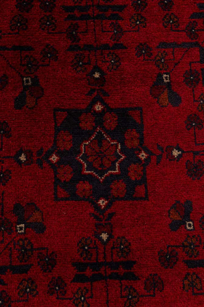 2' 10 x 6' 5 Hand Knotted Khal Mohammadi Wool Runner Rug