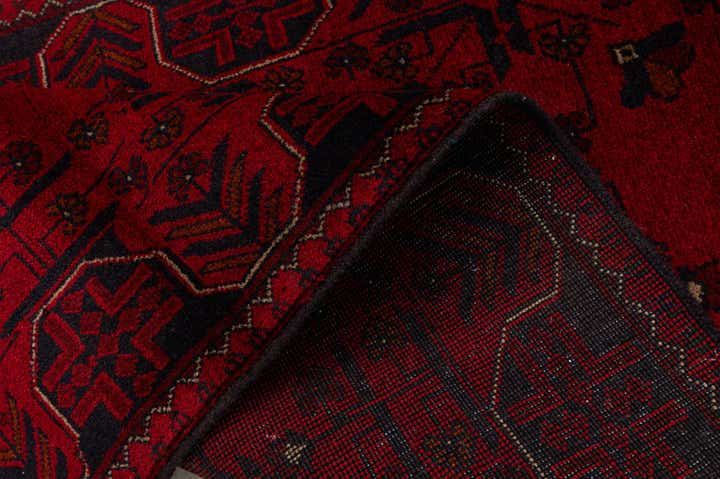 2' 10 x 6' 5 Hand Knotted Khal Mohammadi Wool Runner Rug