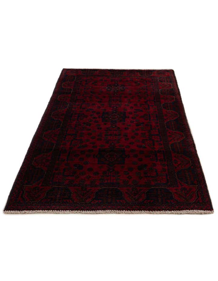 2' 10 x 6' 2 Hand Knotted Khal Mohammadi Wool Runner Rug