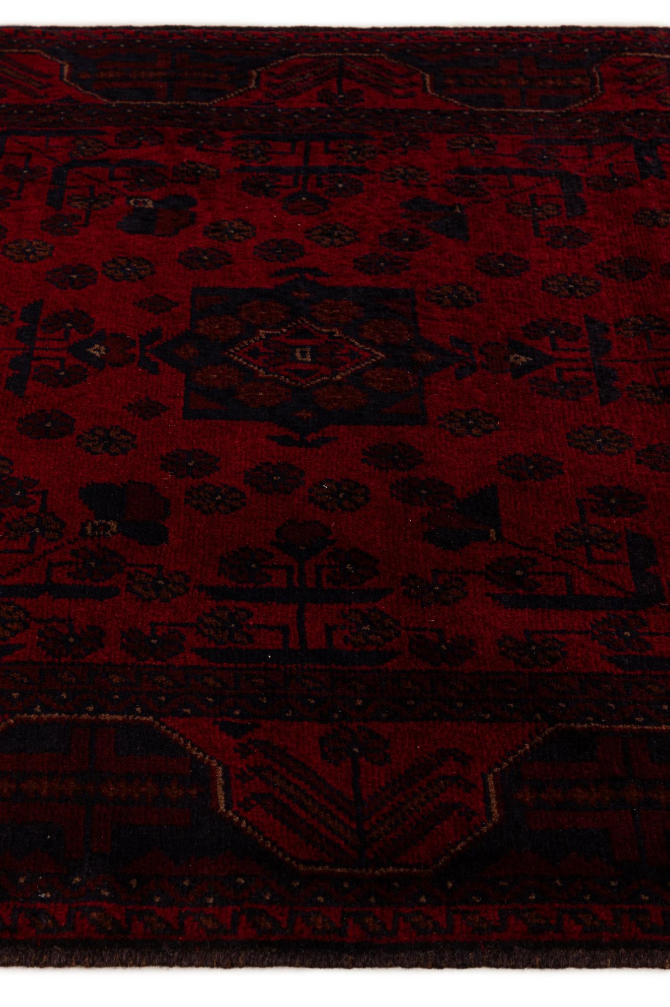 2' 10 x 6' 2 Hand Knotted Khal Mohammadi Wool Runner Rug