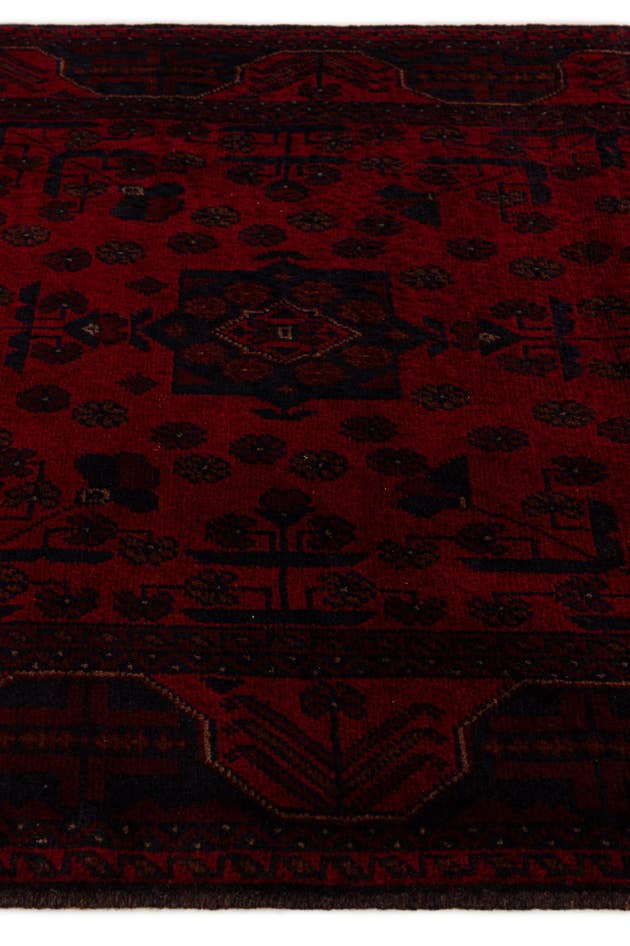Detail image of 2' 10 x 6' 2 Hand Knotted Khal Mohammadi Wool Runner Rug