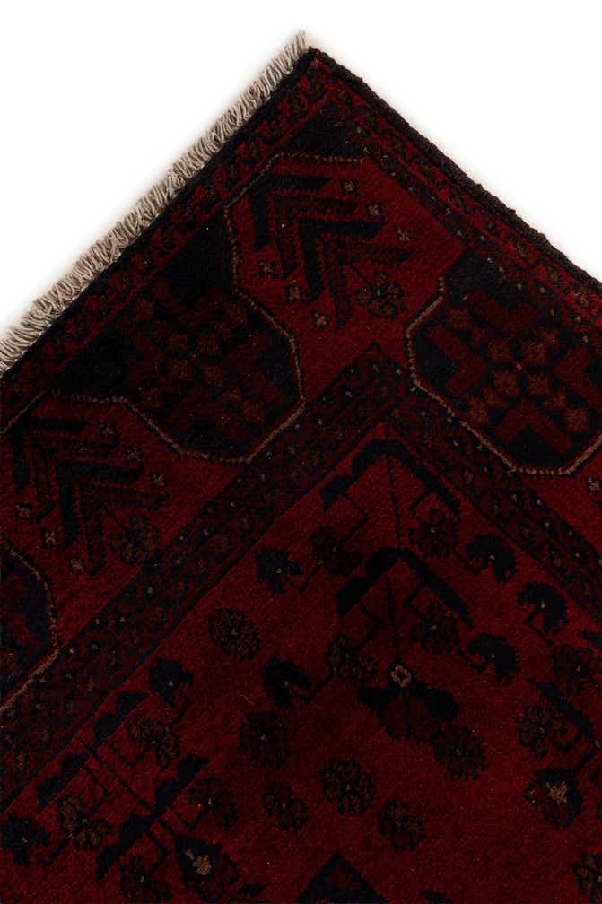 2' 10 x 6' 2 Hand Knotted Khal Mohammadi Wool Runner Rug