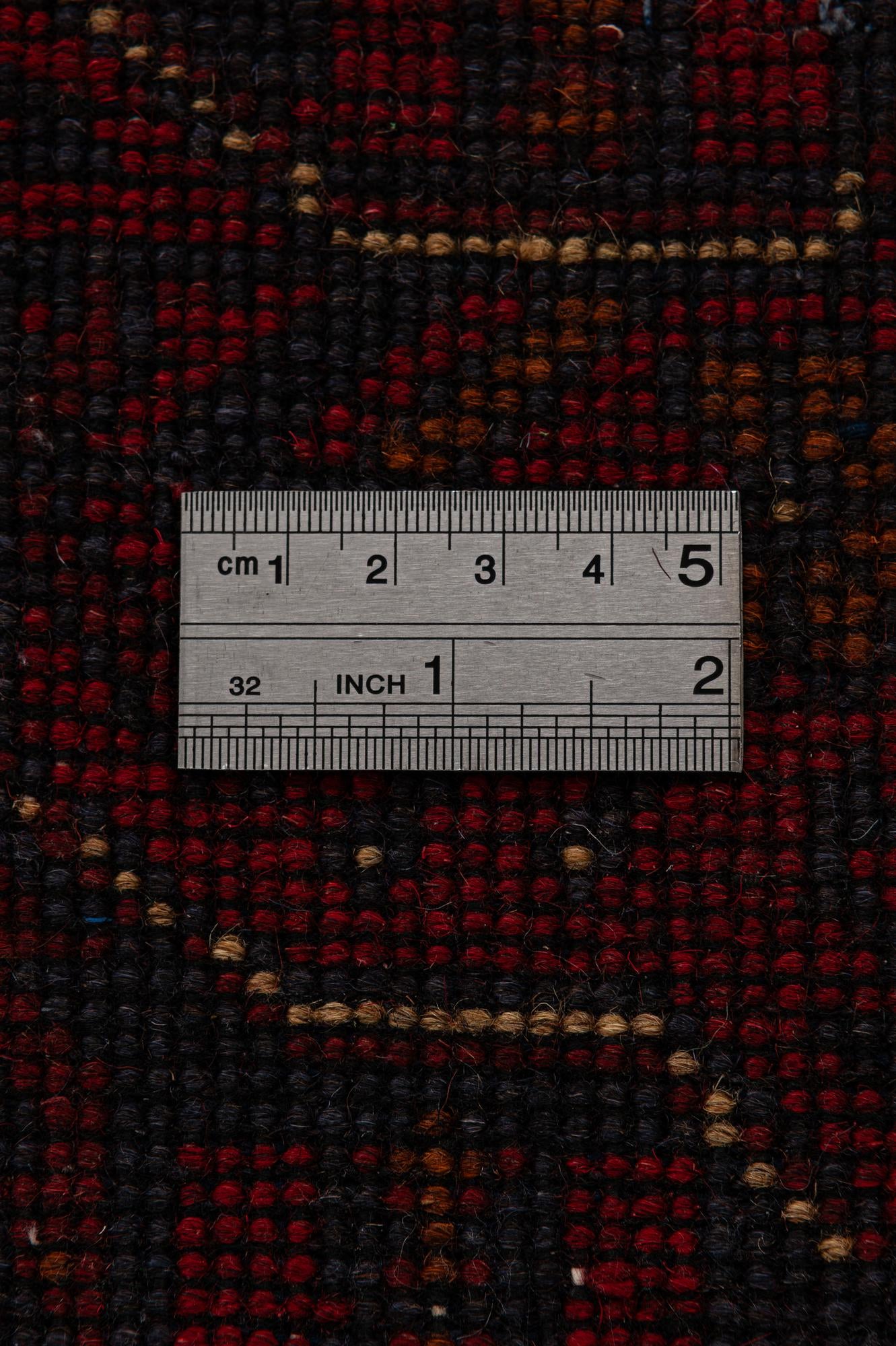 2' 11 x 9' 6 Hand Knotted Khal Mohammadi Wool Runner Rug