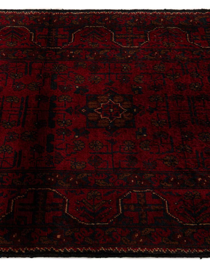 Detail image of 2' 11 x 9' 6  Hand Knotted Khal Mohammadi Wool Runner Rug
