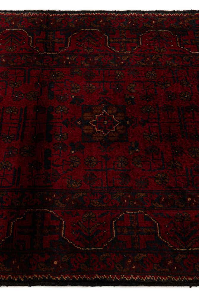 2' 11 x 9' 6 Hand Knotted Khal Mohammadi Wool Runner Rug