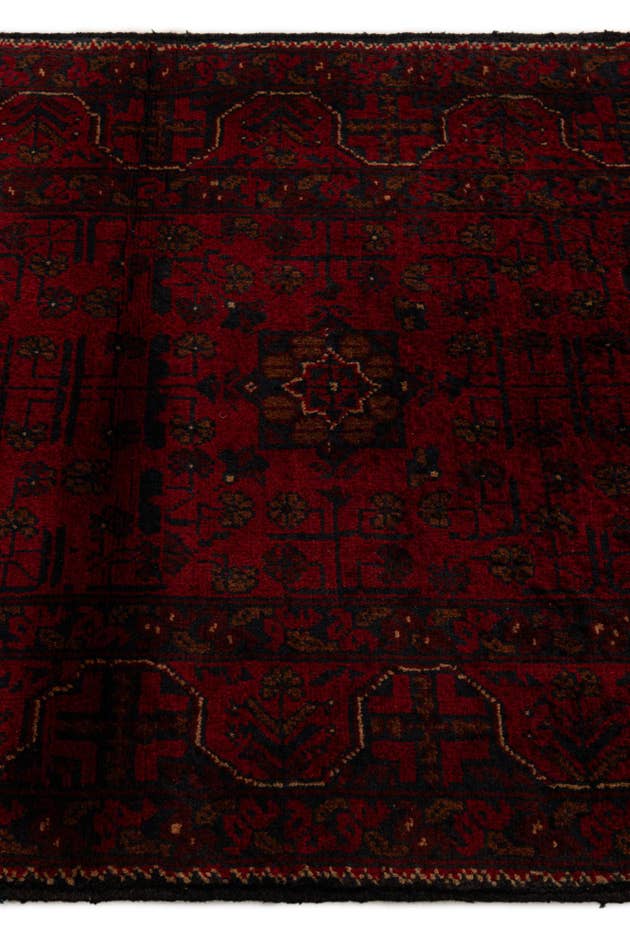Detail image of 2' 11 x 9' 6 Hand Knotted Khal Mohammadi Wool Runner Rug