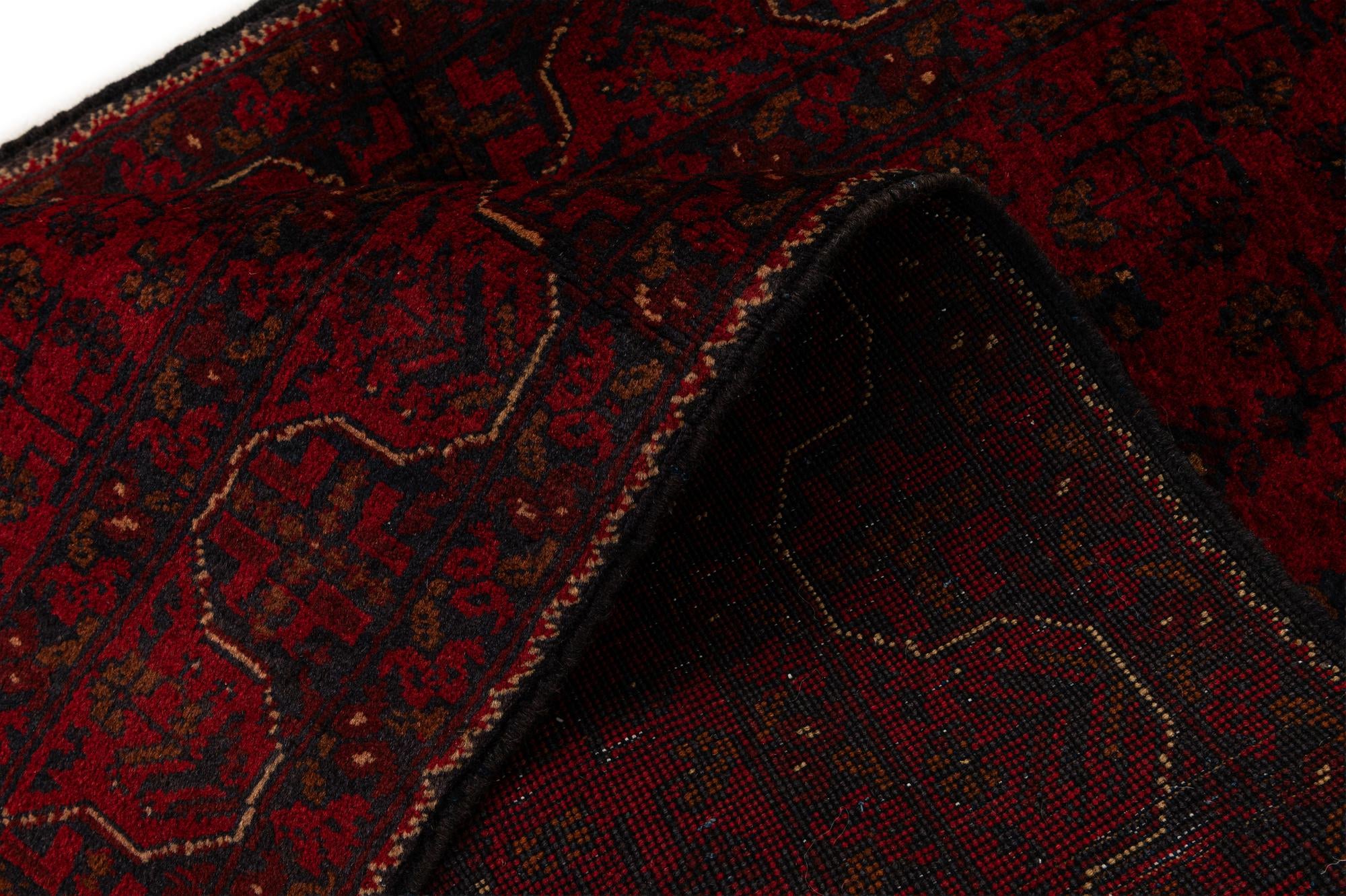 2' 11 x 9' 6 Hand Knotted Khal Mohammadi Wool Runner Rug